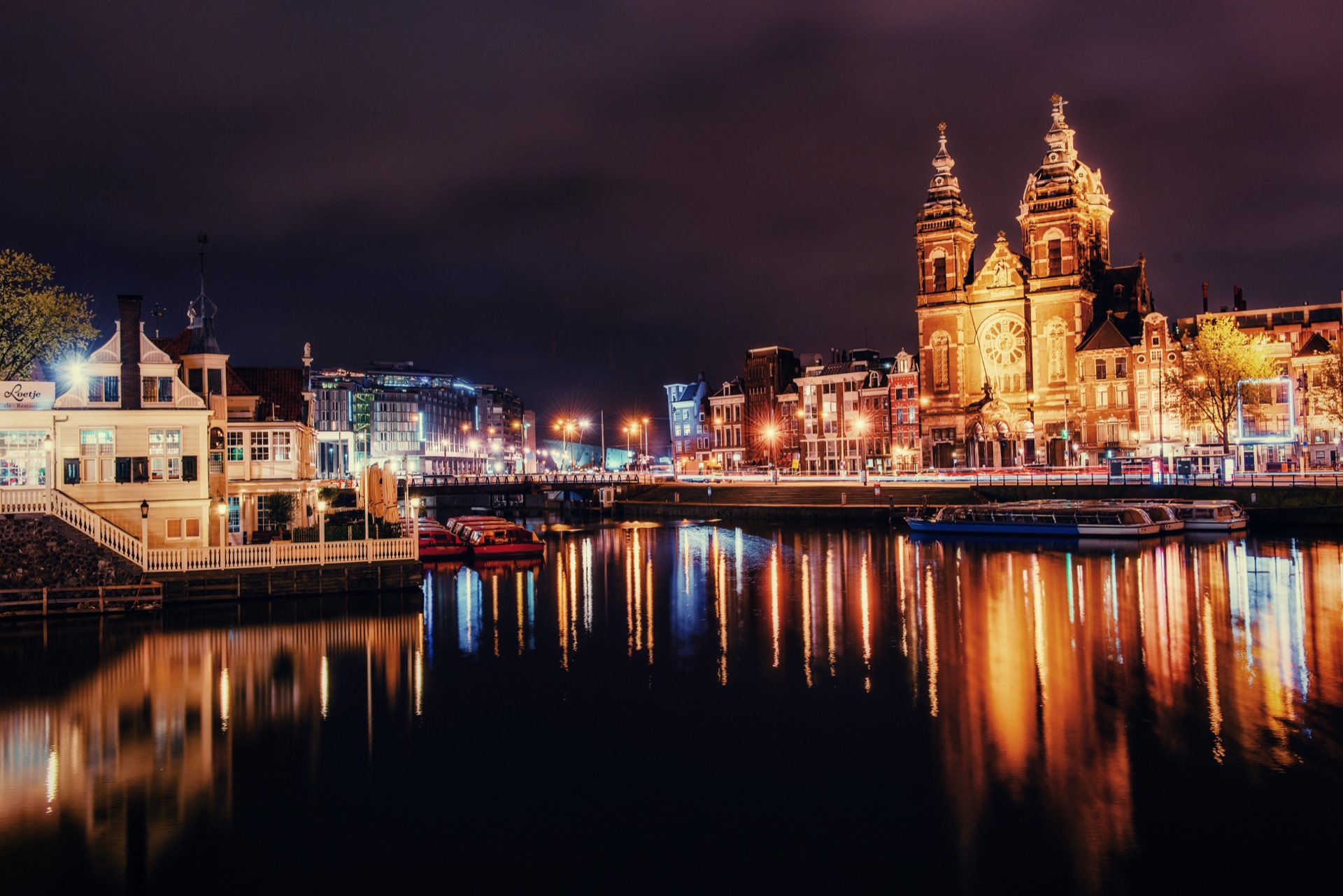 Amsterdam at night
